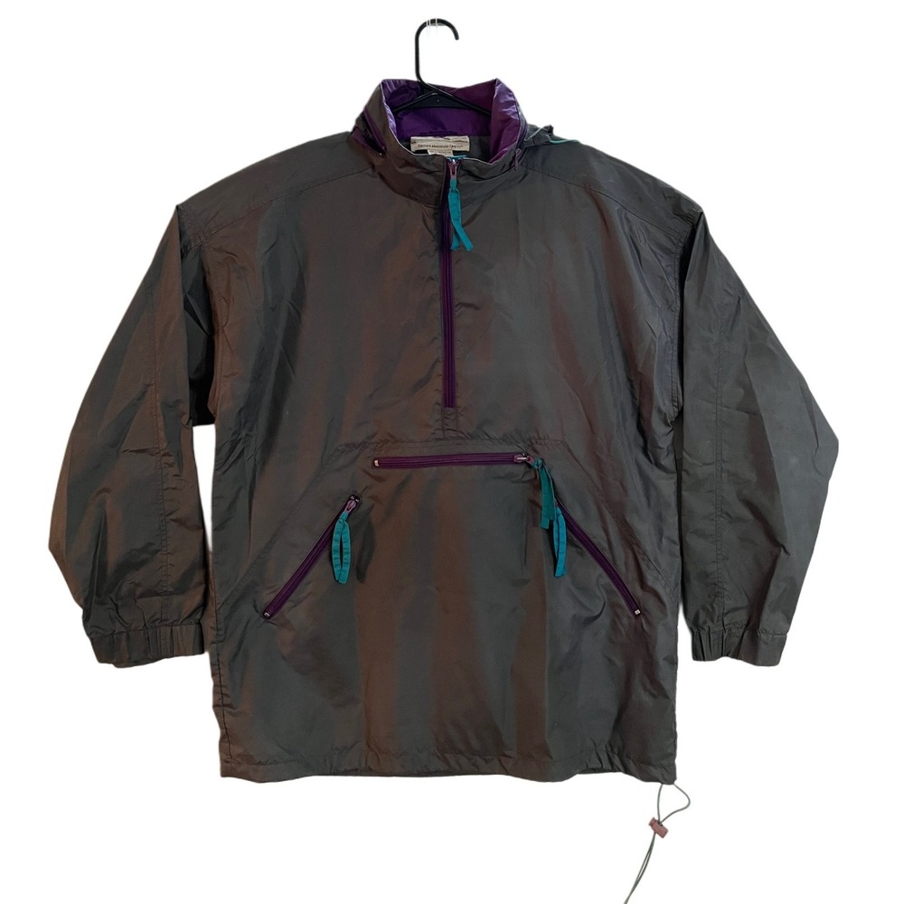 Vintage EMS Nylon Anorak Windbreaker Sz L Made in Hong Kong